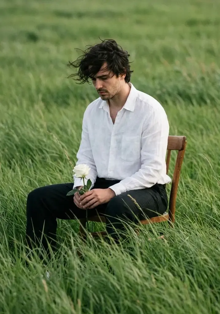 Moody Poetic Outdoor Portrait Prompt 1